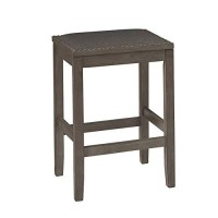 Benjara 4 Piece Counter Height Dining Table Set With Barstool, Gray