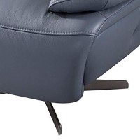 Benjara Leather Upholstered Accent Chair With Pillow Top Armrest, Gray