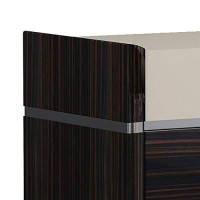 Benjara 2 Drawer Nightstand With Grain Details And Plinth Base, Beige And Brown