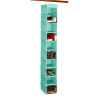 Simple Houseware 10 Shelves Hanging Shoes Organizer Holder For Closet W 10 Pockets Turquoise