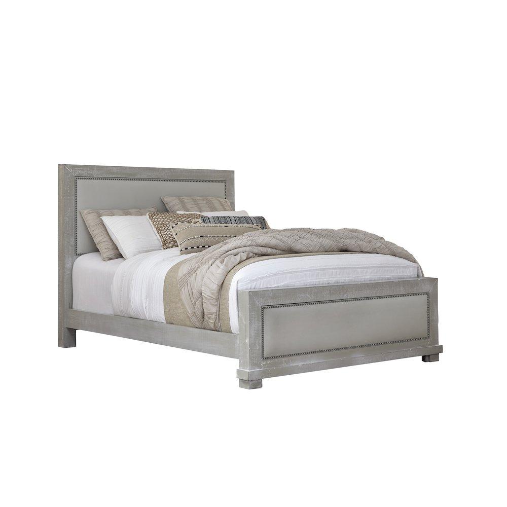 King Complete Upholstered Bed