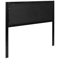 Bristol Metal Tufted Upholstered Full Size Headboard In Black Fabric