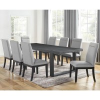 Yves 9pc Dining Set - Grey