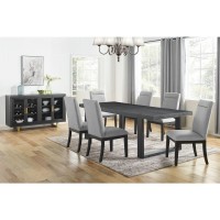 Yves 8pc Dining Set - Grey