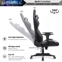 Homall Gaming Chair Office Chair High Back Computer Chair Leather Desk Chair Racing Executive Ergonomic Adjustable Swivel Task