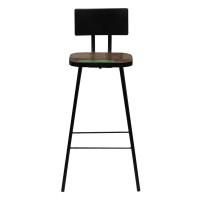vidaXL Bar Chairs 4 pcs Solid Reclaimed Wood 245393