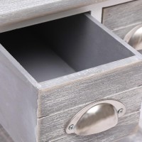 vidaXL Side Table Gray 157x157x157 Paulownia Wood 284066