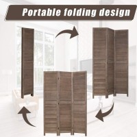 3 Panel Wood Room Divider 4.3 Ft Tall Privacy Wall Divider 67.7