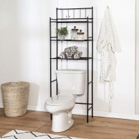 Honeycando 3 Tier Overthetoilet Space Saver Shelving Unit Black Bth09022 Black