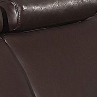 Benjara Leatherette Adjustable Headrest Loveseat With Angled Legs