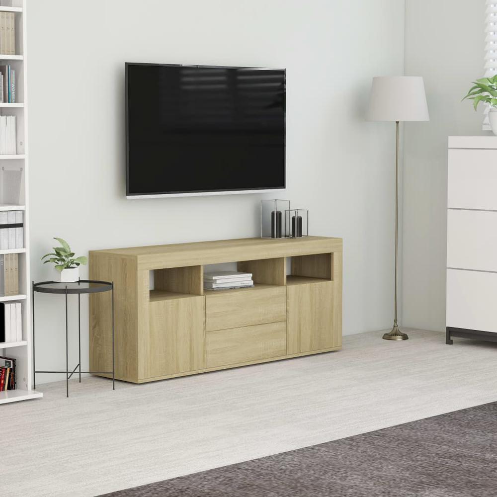 vidaXL TV Cabinet Sonoma Oak 472x118x197 Chipboard 801817