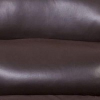 Benjara Leatherette Chair With Sloped Pillow Top Arms And Plastic Legs, Brown