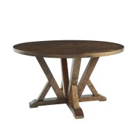 Round Dining Table Brown