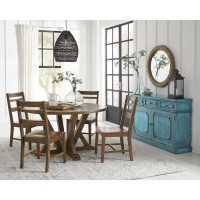 Round Dining Table Brown