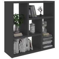 vidaXL Wall Shelf Floating Shelf with 5 Compartments Display Shelf Wall Mounted Shelf for Book DVD CD Photo Frame Trophy Plan