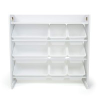 Humble Crew Toy Storage Organizer With Shelf And 9 Storage Bins White