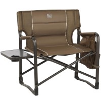 Timber Ridge Xxl Upgraded Oversized Directors Chairs With Foldable Side Table, Detachable Side Pocket, Heavy Duty Folding Camping Chair Up To 600 Lbs Weight Capacity (Brown) Ideal Gift