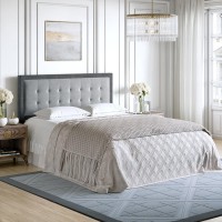 Zoe Adjustable Upholstered Tufted Velvet Headboard