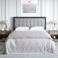 Zoe Adjustable Upholstered Tufted Velvet Headboard