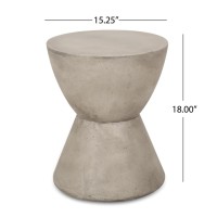 Christopher Knight Home 313408 Side Table, Light Gray