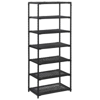 vidaXL Shoe Rack 7Tier Shoe Storage Organizer Shoe Shelf Shoe Holder for Entryway Hallway Doorway Closet Bedroom Dorm Room