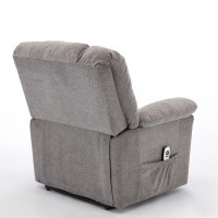 Charleston Ash Grey Microfiber Lift Chair