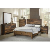 Sidney Twin Panel Bed Rustic Pine