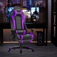 Gtracing Gaming Chair With Speaker And Footrest Office Computer Chairs Music Video Gamer Chair Heavy Duty Ergonomic Computer Off