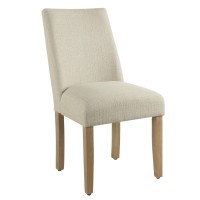 Homepop Marin Curved Back Dining Chair Single Pack Linen