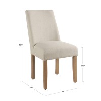 Homepop Marin Curved Back Dining Chair Single Pack Linen