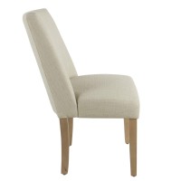 Homepop Marin Curved Back Dining Chair Single Pack Linen