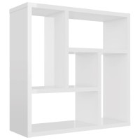 vidaXL Wall Shelf Floating Shelf with 5 Compartments Display Shelf Wall Mounted Shelf for Book DVD CD Photo Frame Trophy Mod