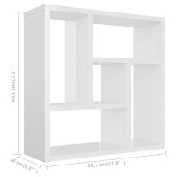 vidaXL Wall Shelf Floating Shelf with 5 Compartments Display Shelf Wall Mounted Shelf for Book DVD CD Photo Frame Trophy Mod