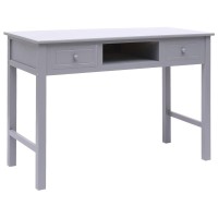 vidaXL Writing Desk Gray 433x177x299 Wood 284156