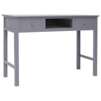 vidaXL Writing Desk Gray 433x177x299 Wood 284156