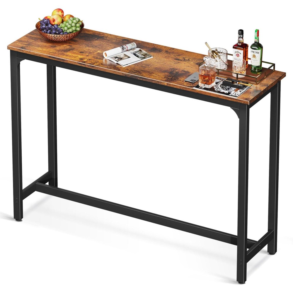 Odk 55 Inch Bar Table Bar Height Pub Table Counter Height Bar Table Rectangular High Top Kitchen Dining Counter Tables With