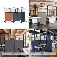 Versare Workstation Partition | Portable Wall Divider | Modern Office Cubicle | Free Standing Privacy Screen | Flexible Work Space | 66
