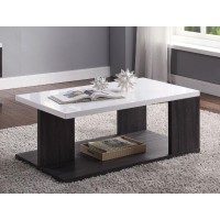 AcME Pancho coffee Table, gray & White High gloss 82170(D0102H7cJY2)