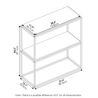 Furinno Moretti Modern Lifestyle Wide Stackable Shelf 2Tier French Oak Grey