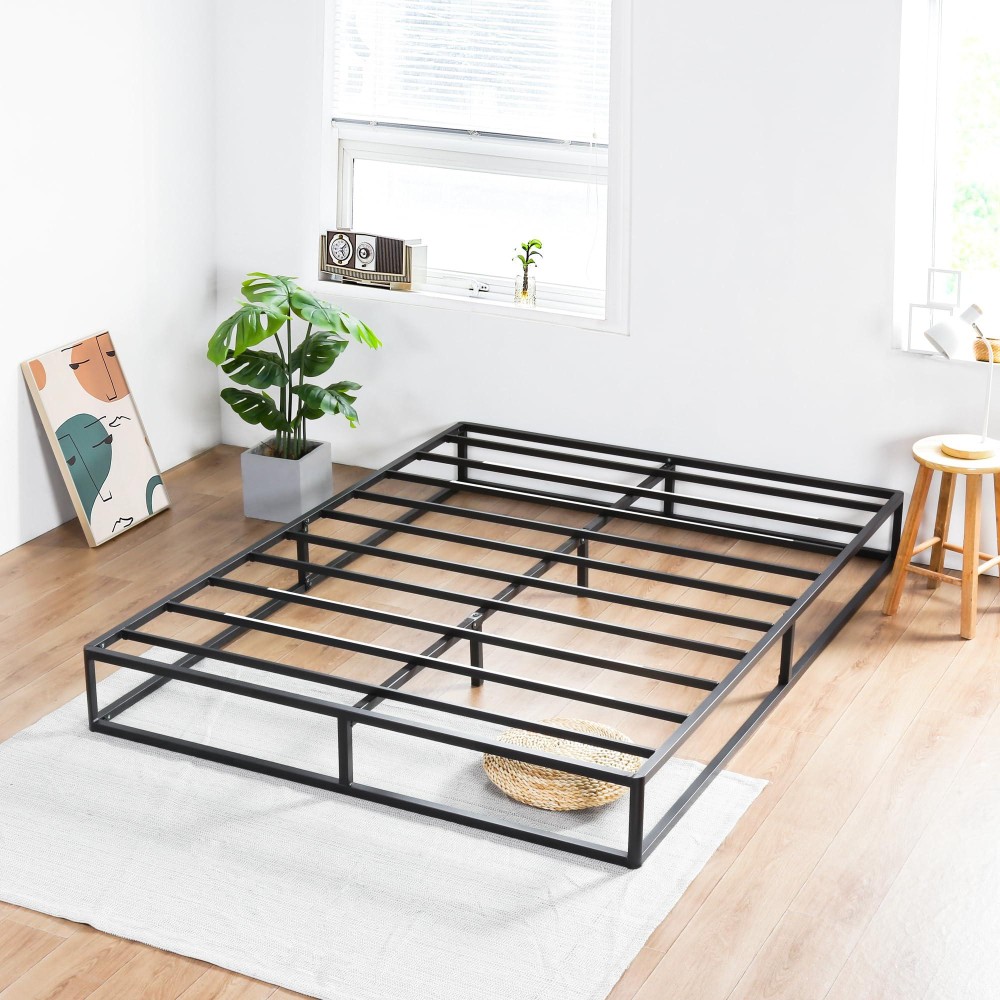 Primasleep 9 Inch Dura Metal Platform Bed Framenon Slip Bed Framesteel Bed Frame (King)