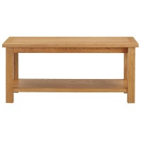 vidaXL Coffee Table 354x177x157 Solid Oak Wood 289194