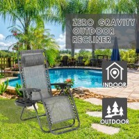 Fdw Zero Gravity Chair Lounge Chair Set Of 2 Lawn Chair Outdoor Chair Deck Chairs Camping Chairs Folding Patio Chair Beach Chair