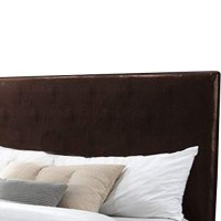 Benjara Platform Style Faux Leather Full Size Bed With 2 Drawers, Brown