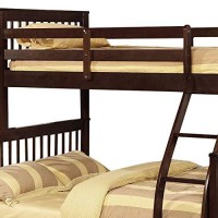 Benjara Mission Style Twin Over Full Bunk Bed With Attached Trundle, Brown