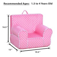 Dibsies Personalized Creative Wonders Toddler Chair Ages 15 To 4 Years Old Pink Polka Dots