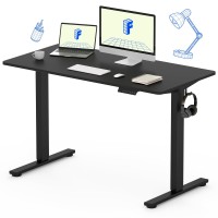 Flexispot Standing Desk With Keyboard Tray 48 X 24 Electric Adjustable Height Computer Workstation Desk Home Office Stand