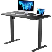 Flexispot Standing Desk With Keyboard Tray 48 X 24 Electric Adjustable Height Computer Workstation Desk Home Office Stand