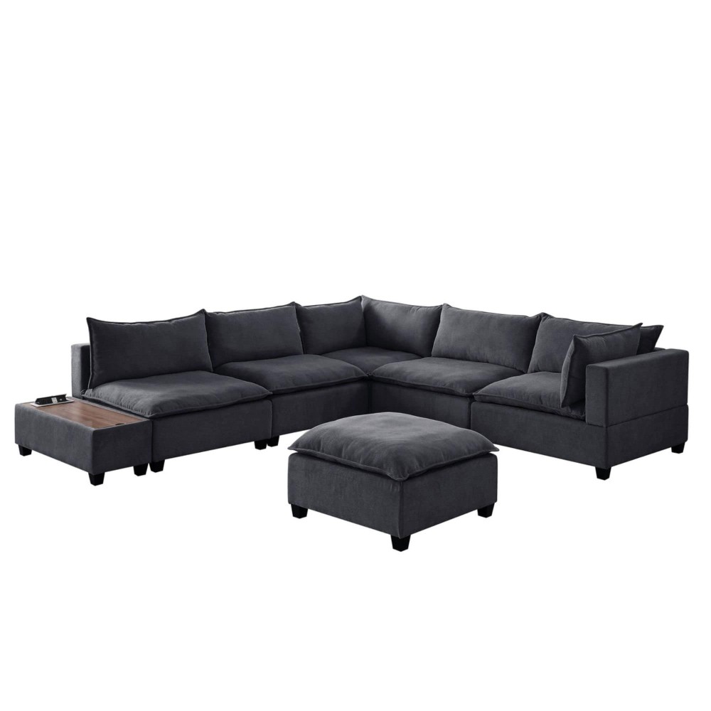 Lilola Home Lhf8140111 Sectional Grey