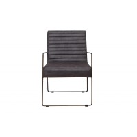 Homeroots Furniture 30 X 22 X 32 Grey Foam Metal Fabric Plywood Arm Chair