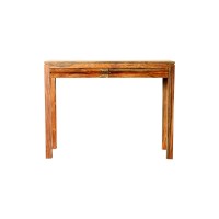 Jamesia Rectangular 2drawer Console Table Warm Chestnut